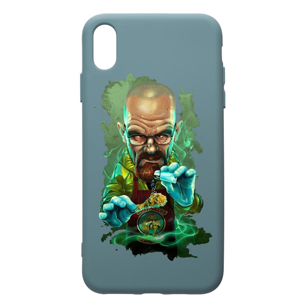 Husa Premium Silicon Compatibila Cu Huawei Y5 2019, Breaking Bad, cu interiorul din material textil, protectie camera, Cornflower, PCF367