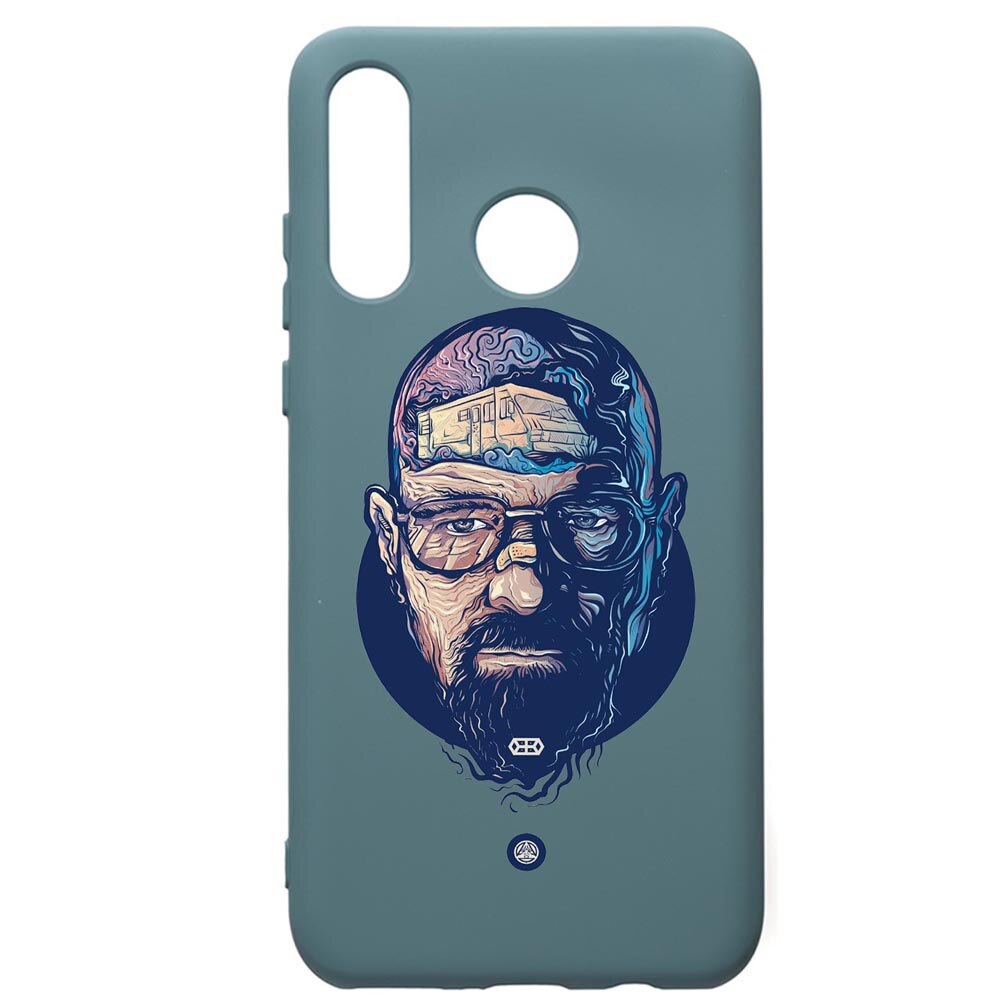Husa Premium Silicon Compatibila Cu Huawei P30 Lite, Breaking Bad, cu interiorul din material textil, protectie camera, Cornflower, PCF359