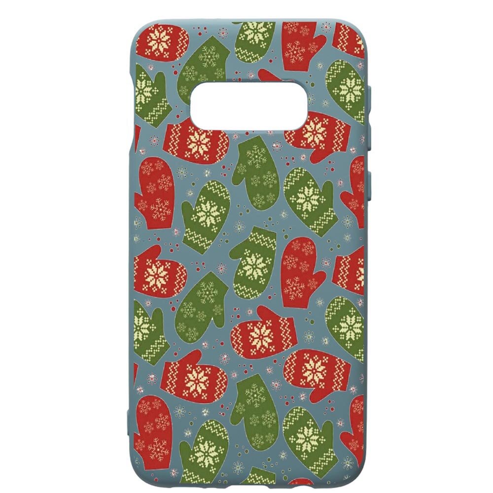 Husa Premium Silicon Compatibila Cu Samsung Galaxy S10, Winter, cu interiorul din material textil, protectie camera, Cornflower, PCF352