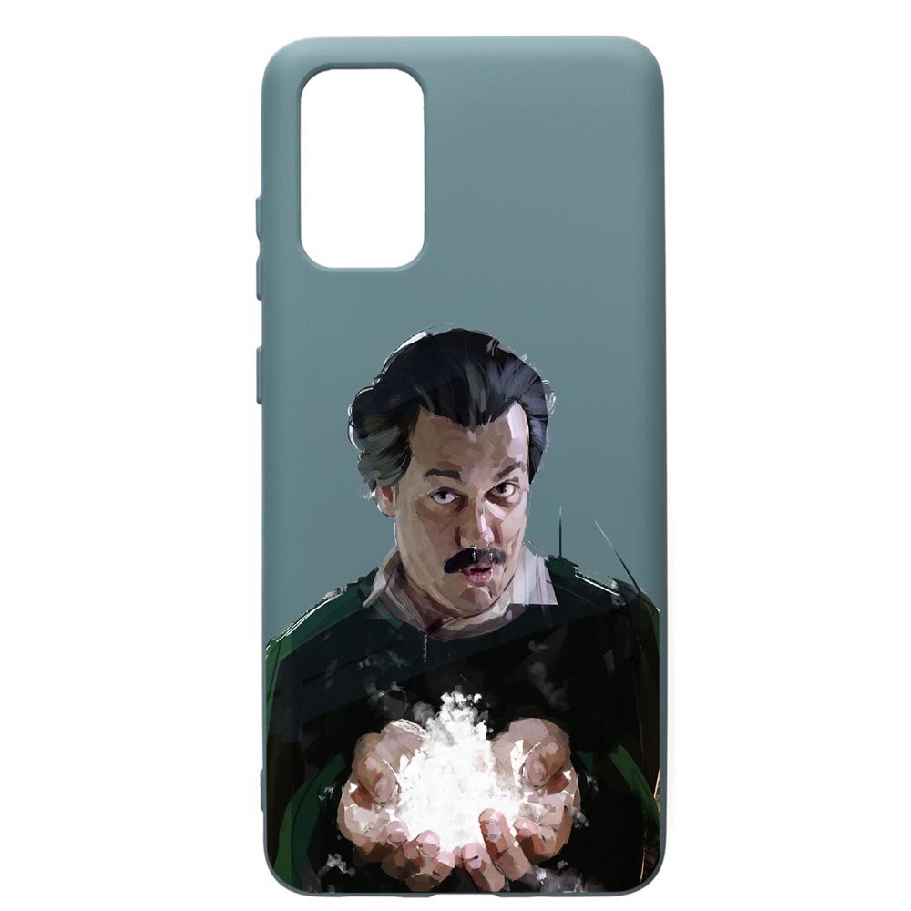 Husa Premium Silicon Compatibila Cu Samsung Galaxy S20 Plus, Narcos Pablo Escobar, cu interiorul din material textil, protectie camera, Cornflower, PCF446