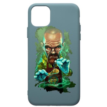 Husa Premium Silicon Compatibila Cu Apple iPhone 11 Pro Max, Breaking Bad, cu interiorul din material textil, protectie camera, Cornflower, PCF367 Husa Premium Silicon Compatibila Cu Apple iPhone 11 Pro Max, Breaking Bad, cu interiorul din material textil, protectie camera, Cornflower, PCF367