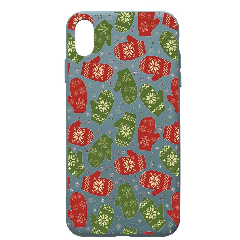 Husa Premium Silicon Compatibila Cu Apple iPhone XS Max, Winter, cu interiorul din material textil, protectie camera, Cornflower, PCF352