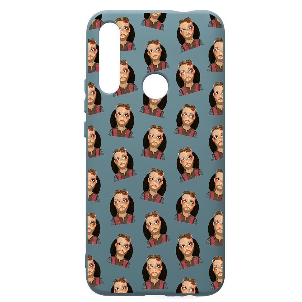 Husa Premium Silicon Compatibila Cu Huawei Y7 2019, Vikings, cu interiorul din material textil, protectie camera, Cornflower, PCF453