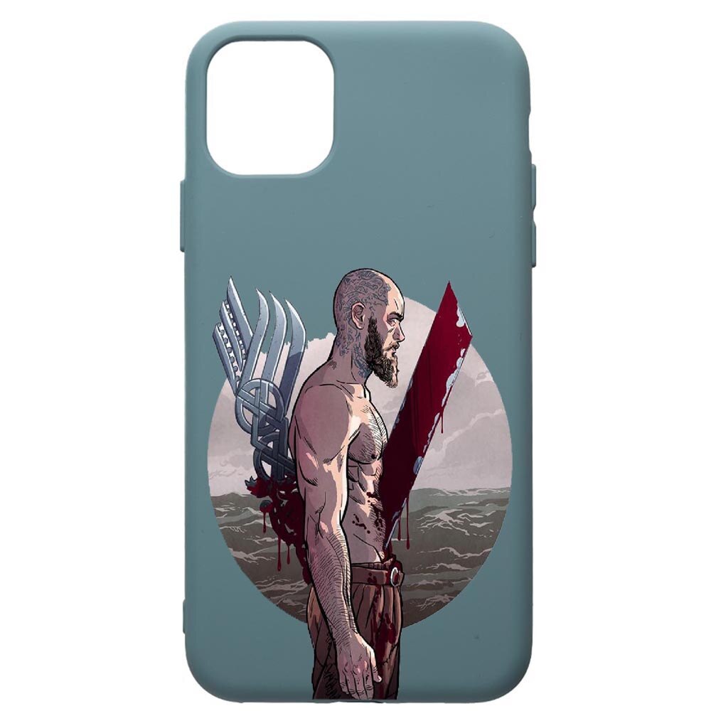 Husa Premium Silicon Compatibila Cu Apple iPhone 11 Pro Max, Vikings Ragnar Lothbrok, cu interiorul din material textil, protectie camera, Cornflower, PCF455