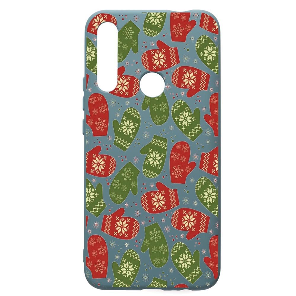 Husa Premium Silicon Compatibila Cu Huawei P Smart Z, Winter, cu interiorul din material textil, protectie camera, Cornflower, PCF352
