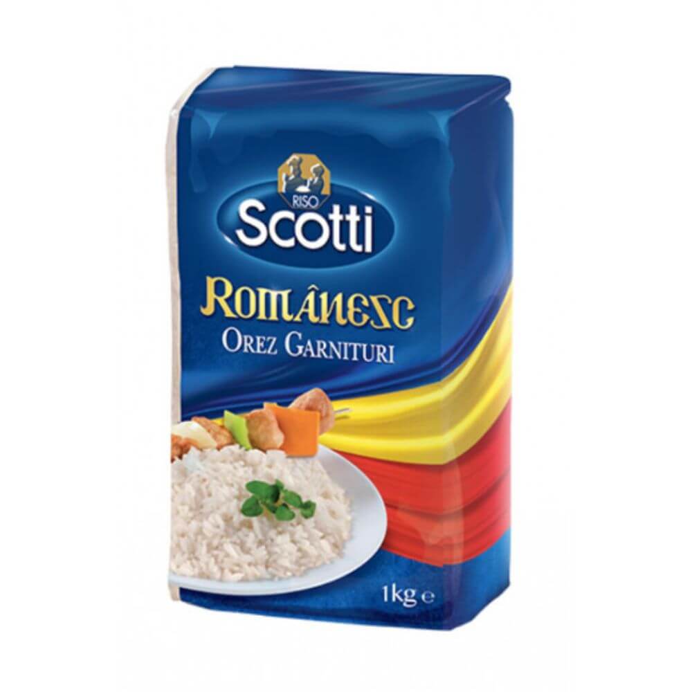 Orez Romanesc Riso Scotti 1Kg, 10 Buc/Bax, pentru Garnituri