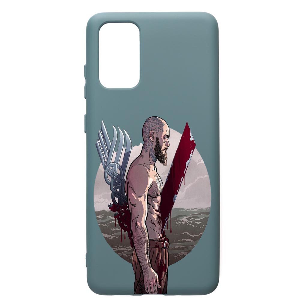 Husa Premium Silicon Compatibila Cu Samsung Galaxy S20 Plus, Vikings Ragnar Lothbrok, cu interiorul din material textil, protectie camera, Cornflower, PCF455