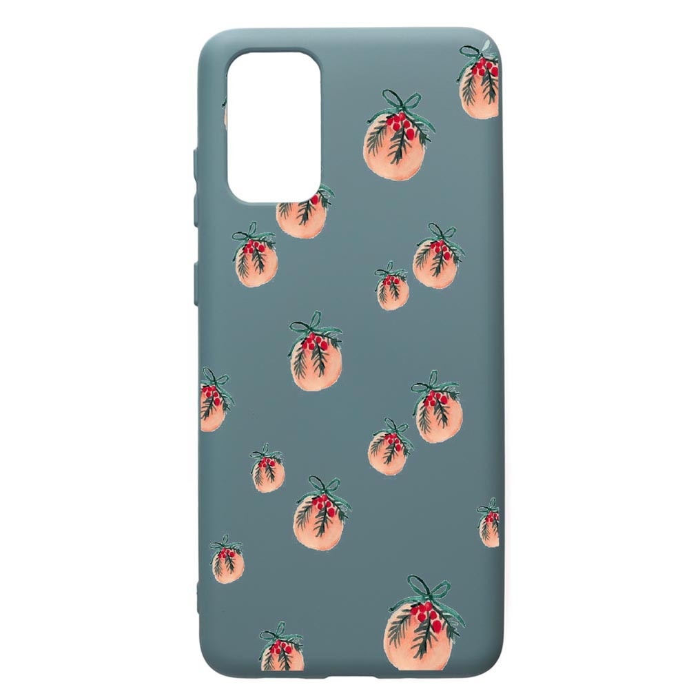 Husa Premium Silicon Compatibila Cu Samsung Galaxy S20 Plus, Xmas, cu interiorul din material textil, protectie camera, Cornflower, PCF339