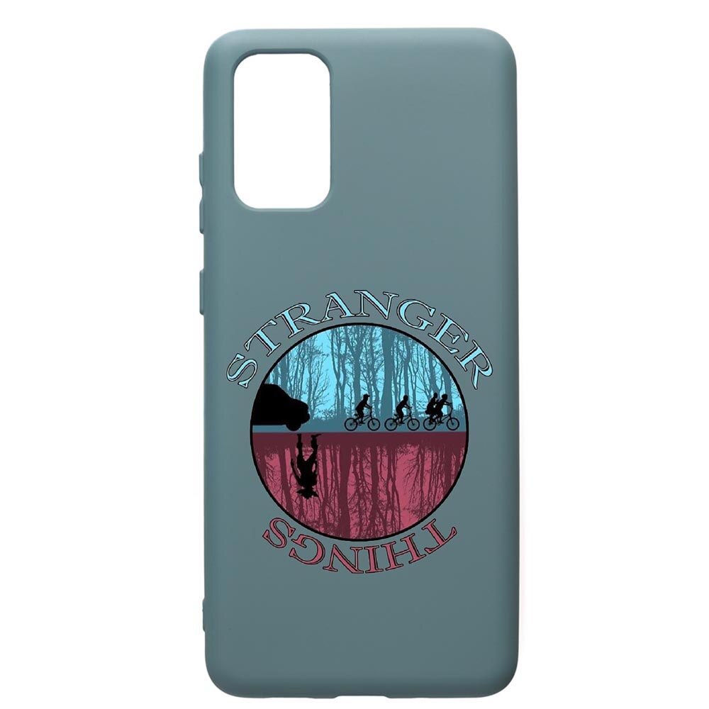 Husa Premium Silicon Compatibila Cu Samsung Galaxy S20 Plus, Stranger Things, cu interiorul din material textil, protectie camera, Cornflower, PCF368