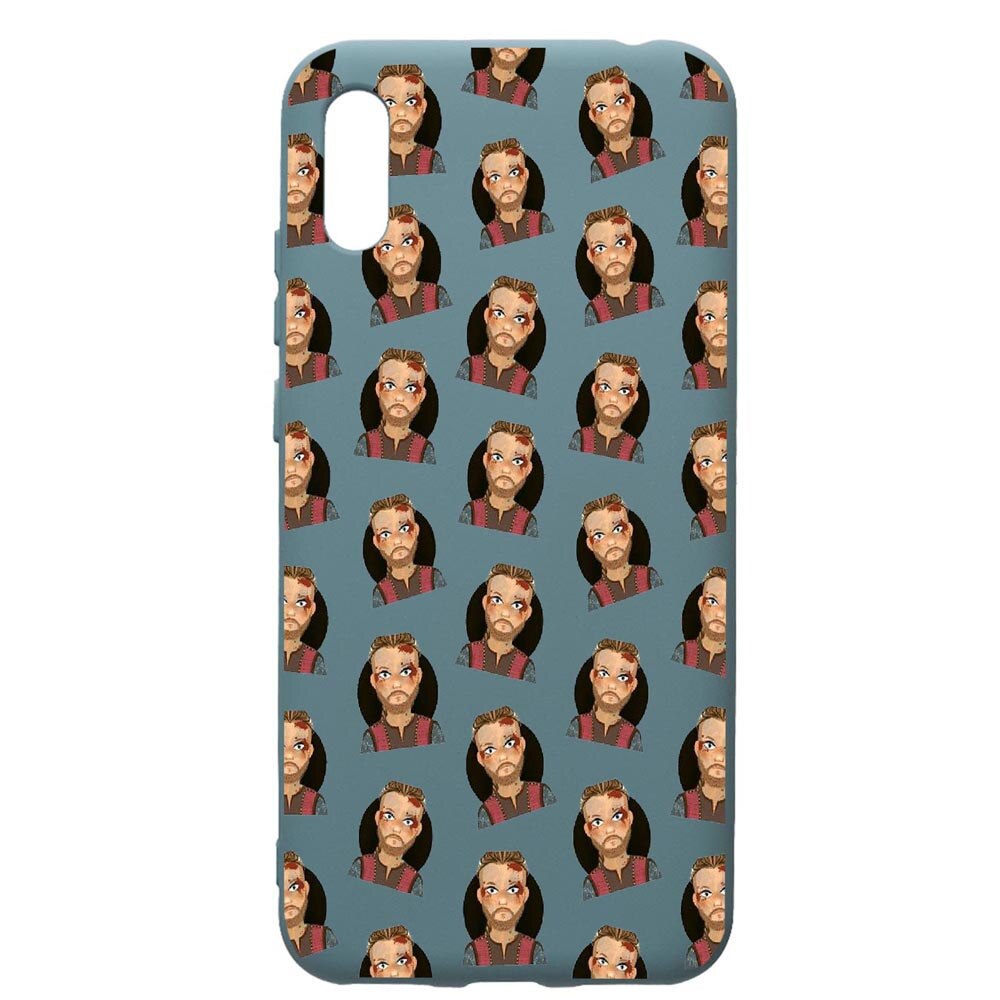 Husa Premium Silicon Compatibila Cu Huawei Y6 2019, Vikings, cu interiorul din material textil, protectie camera, Cornflower, PCF453