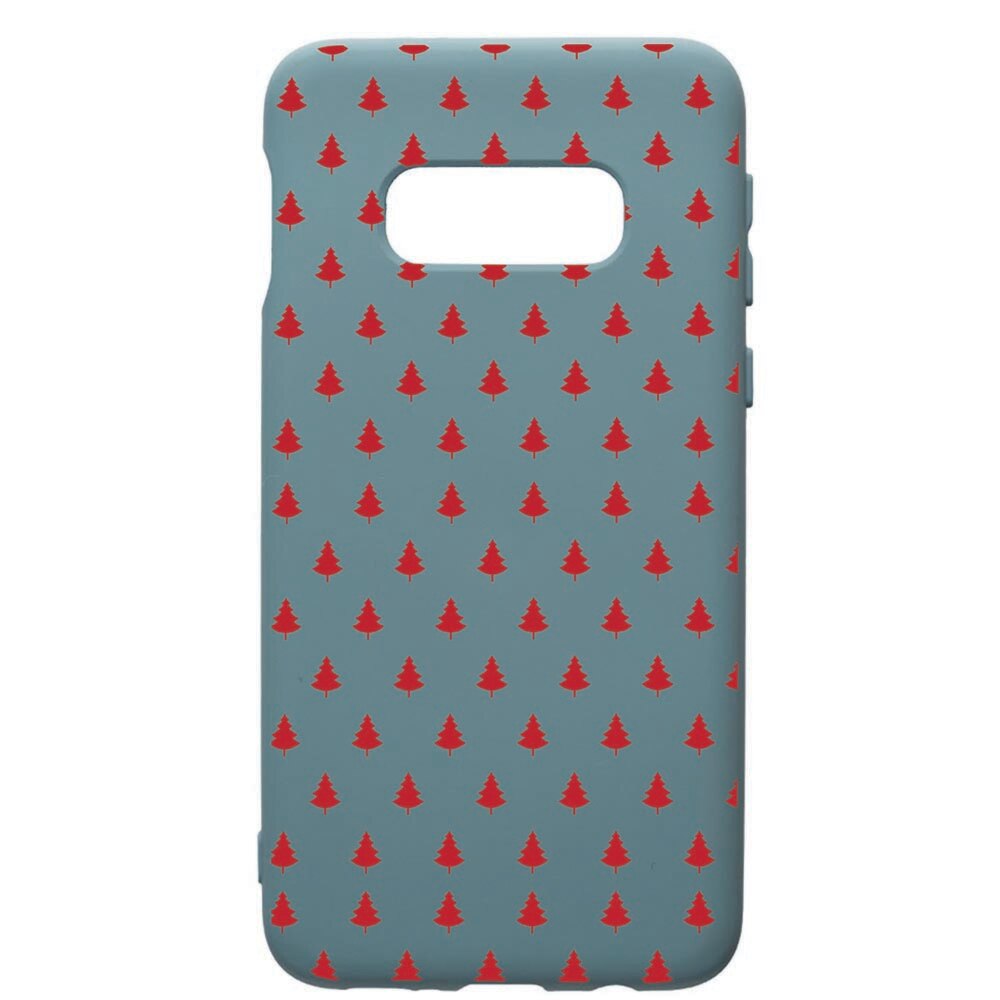 Husa Premium Silicon Compatibila Cu Samsung Galaxy S10, Christmas, cu interiorul din material textil, protectie camera, Cornflower, PCF174