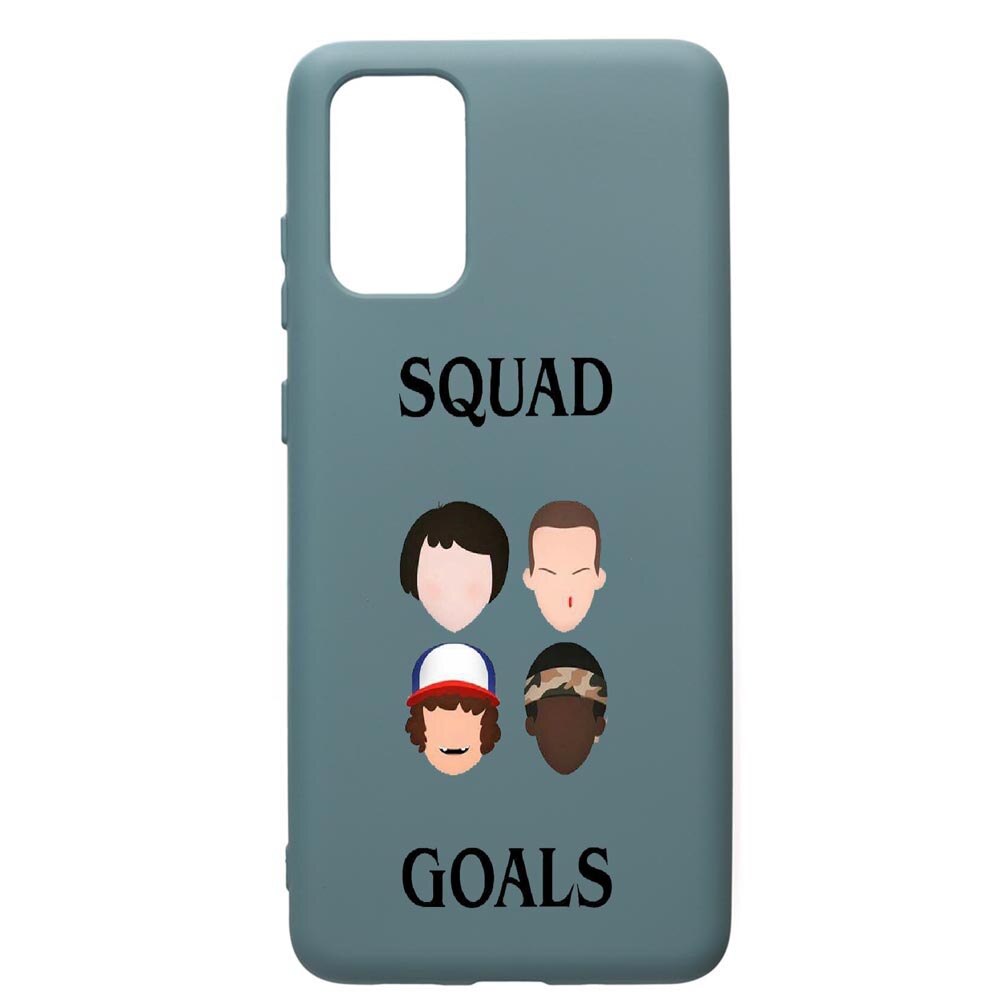 Husa Premium Silicon Compatibila Cu Samsung Galaxy S20 Plus, Stranger Things, cu interiorul din material textil, protectie camera, Cornflower, PCF374