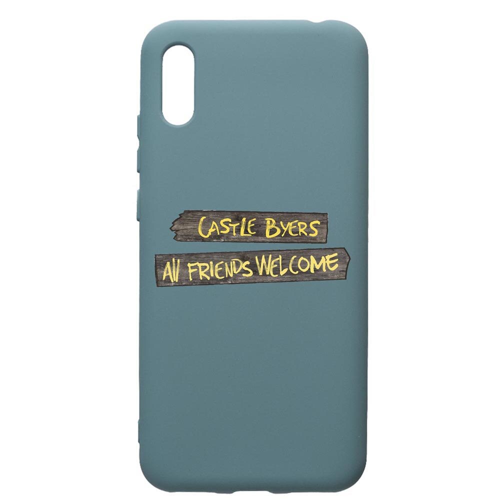Husa Premium Silicon Compatibila Cu Huawei Y6 2019, Stranger Things, cu interiorul din material textil, protectie camera, Cornflower, PCF375