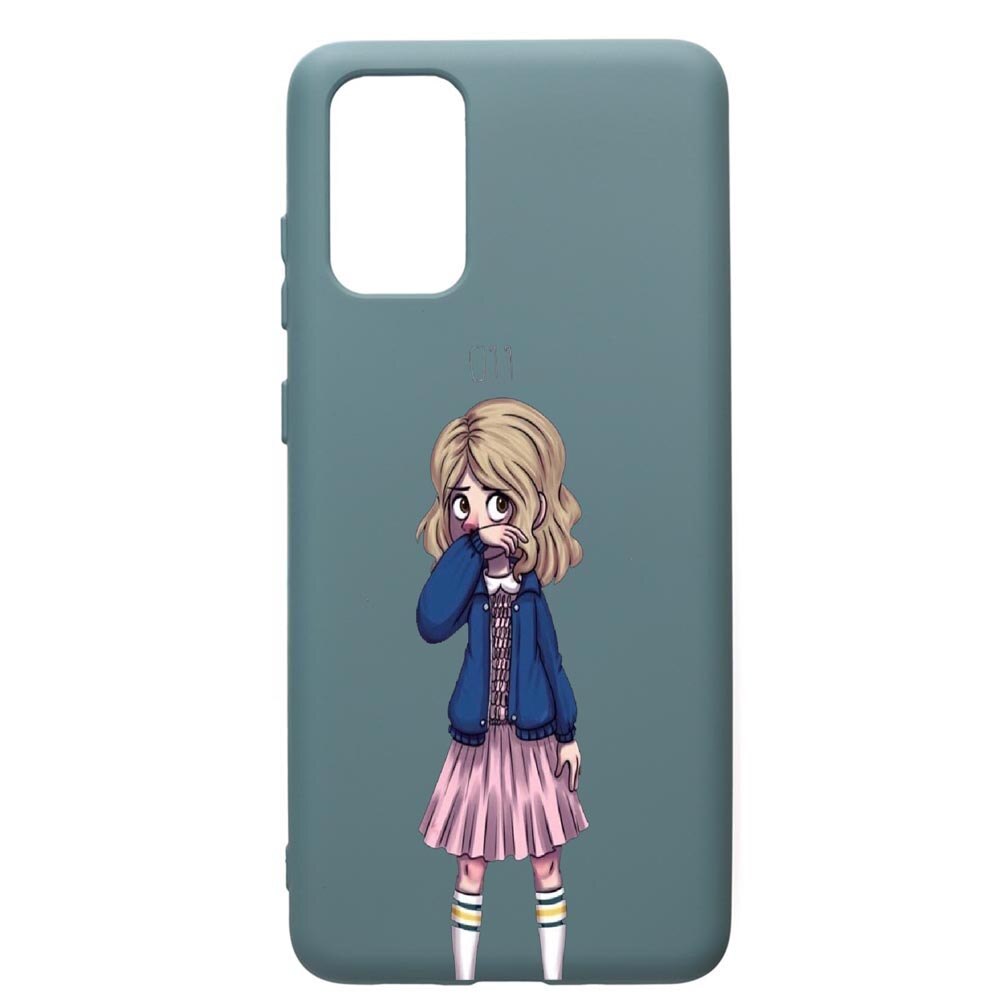Husa Premium Silicon Compatibila Cu Samsung Galaxy S20 Plus, Stranger Things, cu interiorul din material textil, protectie camera, Cornflower, PCF371