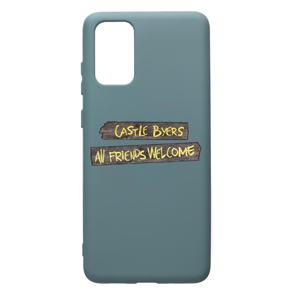 Husa Premium Silicon Compatibila Cu Samsung Galaxy S20 Plus, Stranger Things, cu interiorul din material textil, protectie camera, Cornflower, PCF375