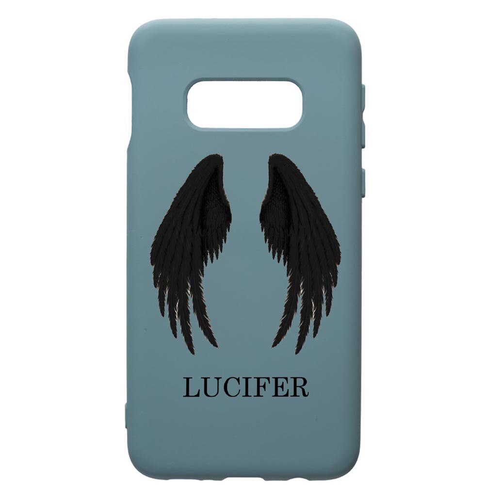 Husa Premium Silicon Compatibila Cu Samsung Galaxy S10E, Lucifer, cu interiorul din material textil, protectie camera, Cornflower, PCF298