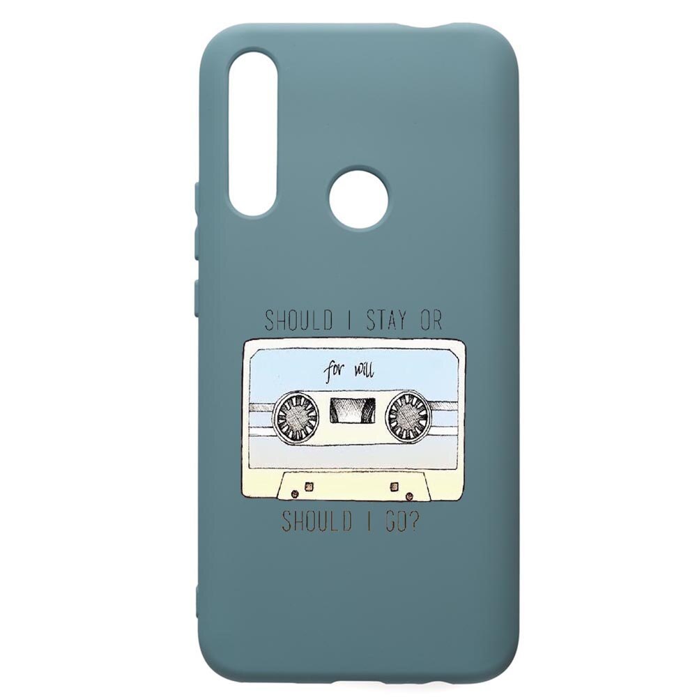 Husa Premium Silicon Compatibila Cu Huawei P Smart Z, Stranger Things, cu interiorul din material textil, protectie camera, Cornflower, PCF305