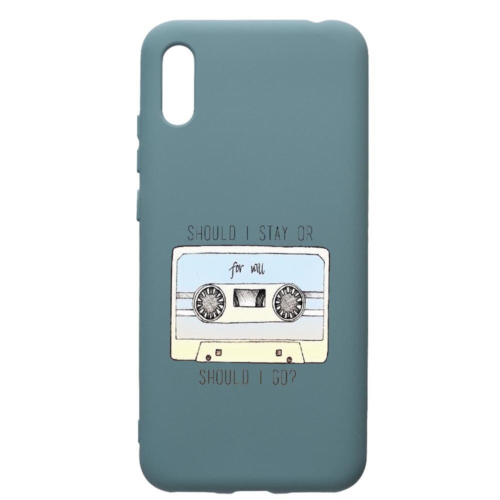 Husa Premium Silicon Compatibila Cu Huawei Y6 2019, Stranger Things, cu interiorul din material textil, protectie camera, Cornflower, PCF305