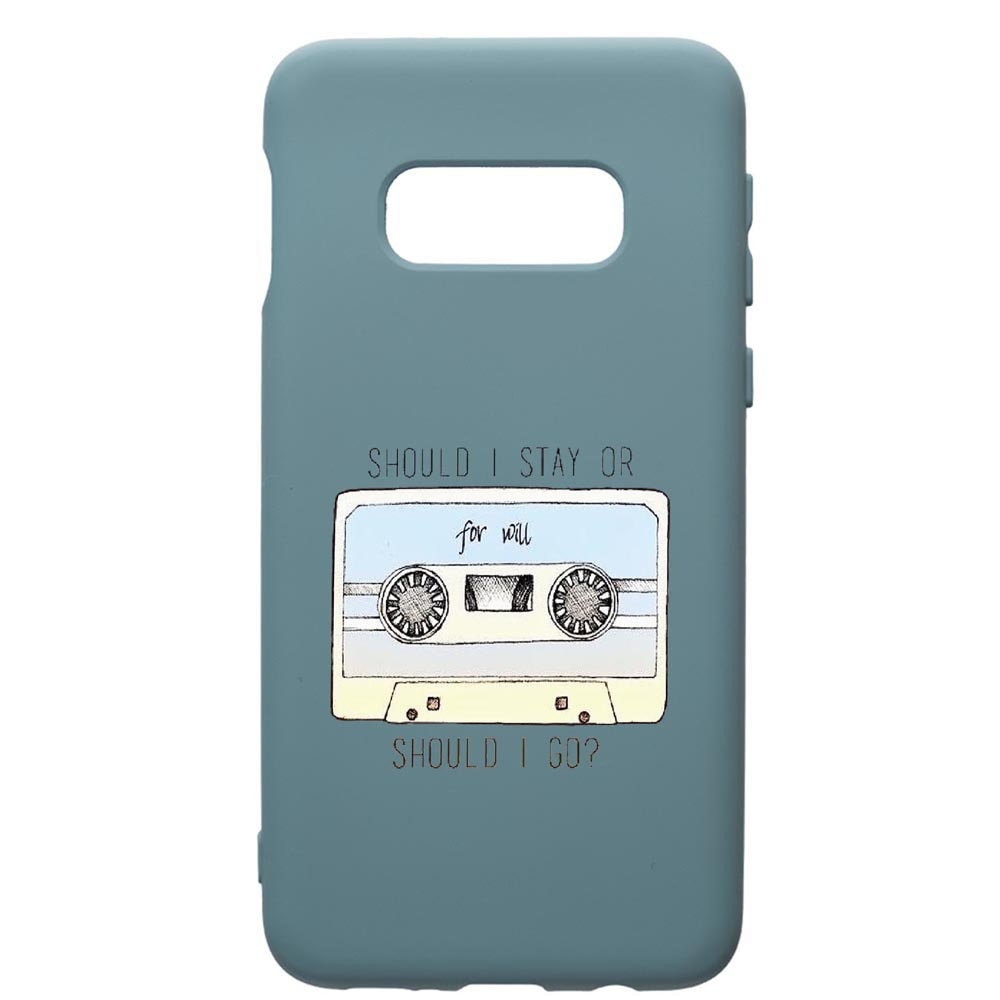 Husa Premium Silicon Compatibila Cu Samsung Galaxy S10, Stranger Things, cu interiorul din material textil, protectie camera, Cornflower, PCF305