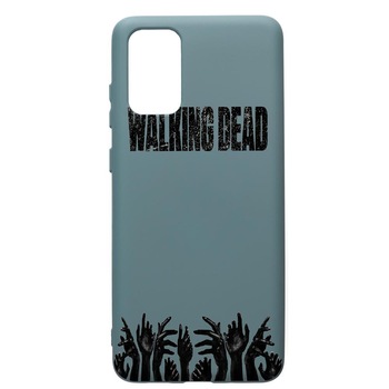 Husa Premium Silicon Compatibila Cu Samsung Galaxy S20 Plus, The Walking Dead, cu interiorul din material textil, protectie camera, Cornflower, PCF301 Husa Premium Silicon Compatibila Cu Samsung Galaxy S20 Plus, The Walking Dead, cu interiorul din material textil, protectie camera, Cornflower, PCF301