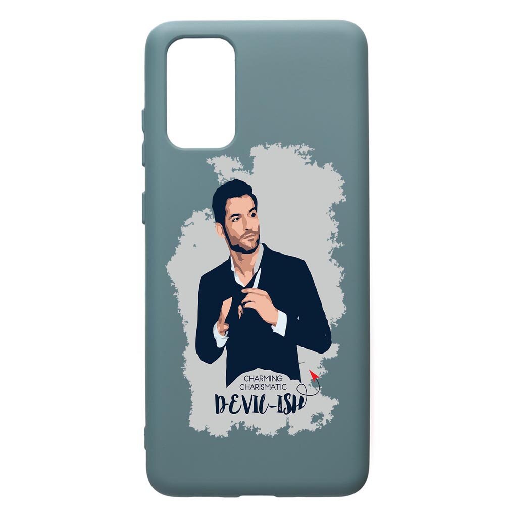 Husa Premium Silicon Compatibila Cu Samsung Galaxy S20 Plus, Lucifer, cu interiorul din material textil, protectie camera, Cornflower, PCF299