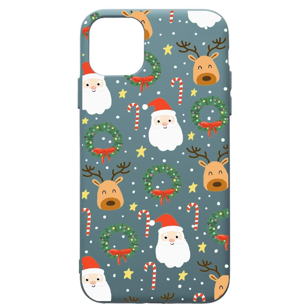 Husa Premium Silicon Compatibila Cu Apple iPhone 11 Pro Max, Happy, cu interiorul din material textil, protectie camera, Cornflower, PCF350