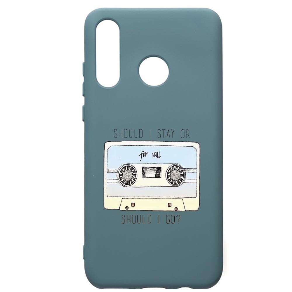 Husa Premium Silicon Compatibila Cu Huawei P30 Lite, Stranger Things, cu interiorul din material textil, protectie camera, Cornflower, PCF305