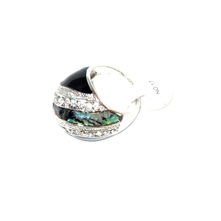 Inel bijuterie sferic cu cristale si scoici de dama FashionBijoux