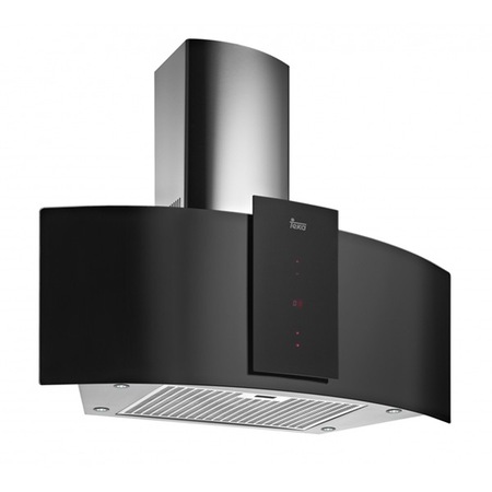 Hota TEKA DU 985 Glass, 90 cm, Forma panoramica, 3 Trepte putere + Turbo, Inox-cristal