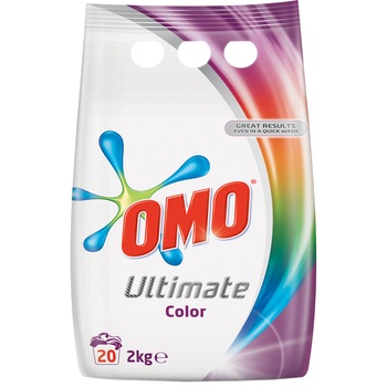 Detergent automat Omo Auto Ultimate Color 2 Kg, 20 spalari Detergent automat Omo Auto Ultimate Color 2 Kg, 20 spalari