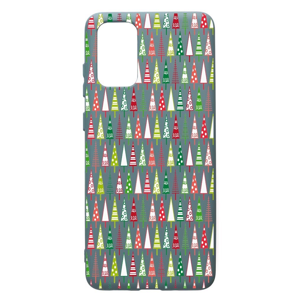 Husa Premium Silicon Compatibila Cu Samsung Galaxy S20 Plus, Xmas Tree, cu interiorul din material textil, protectie camera, Cornflower, PCF340