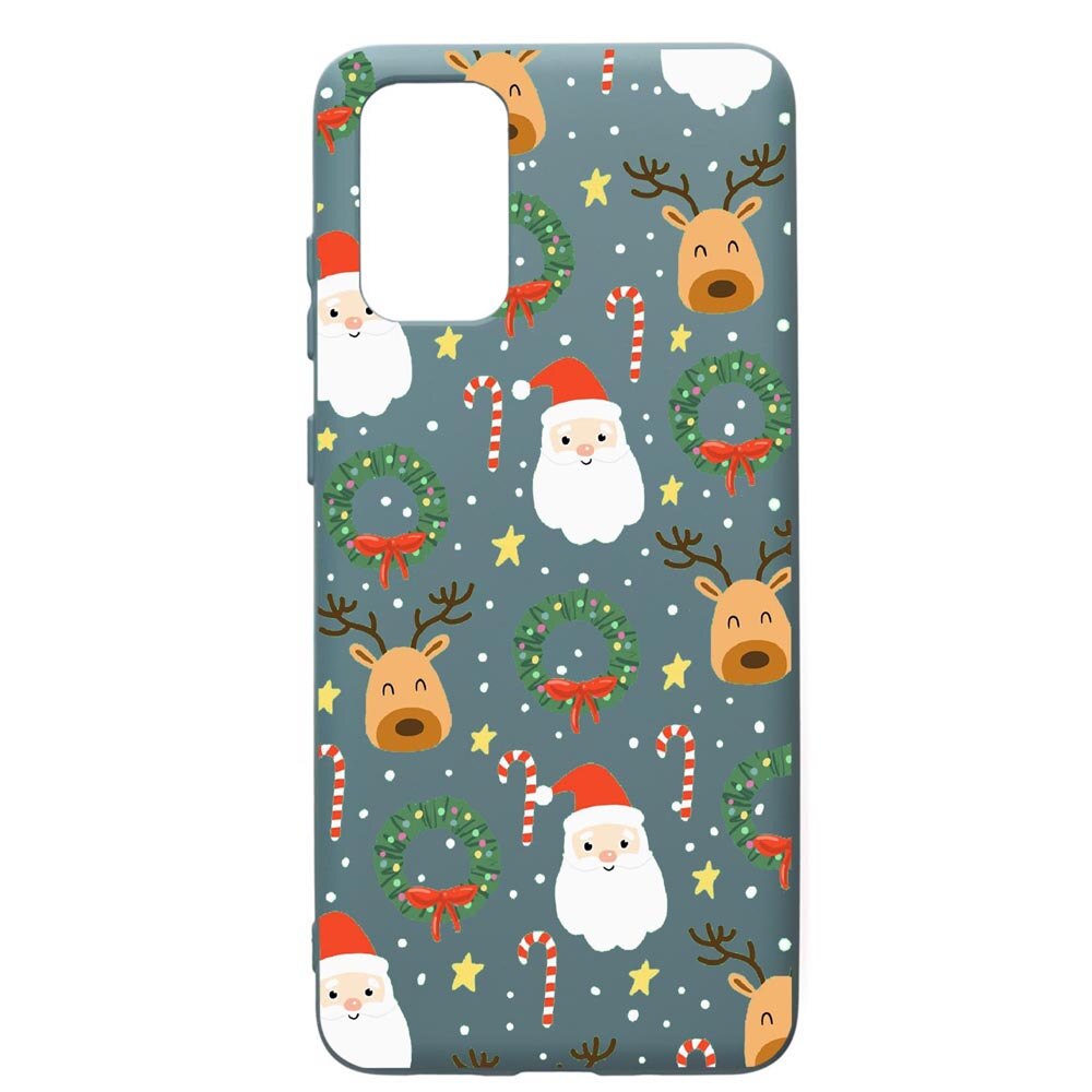 Husa Premium Silicon Compatibila Cu Samsung Galaxy S20 Plus, Happy, cu interiorul din material textil, protectie camera, Cornflower, PCF350