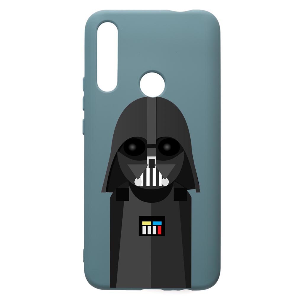 Husa Premium Silicon Compatibila Cu Huawei Y7 2019, Star Wars Darth Vader, cu interiorul din material textil, protectie camera, Cornflower, PCF405
