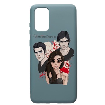 Husa Premium Silicon Compatibila Cu Samsung Galaxy S20 Plus, Vampire Diaries, cu interiorul din material textil, protectie camera, Cornflower, PCF578 Husa Premium Silicon Compatibila Cu Samsung Galaxy S20 Plus, Vampire Diaries, cu interiorul din material textil, protectie camera, Cornflower, PCF578