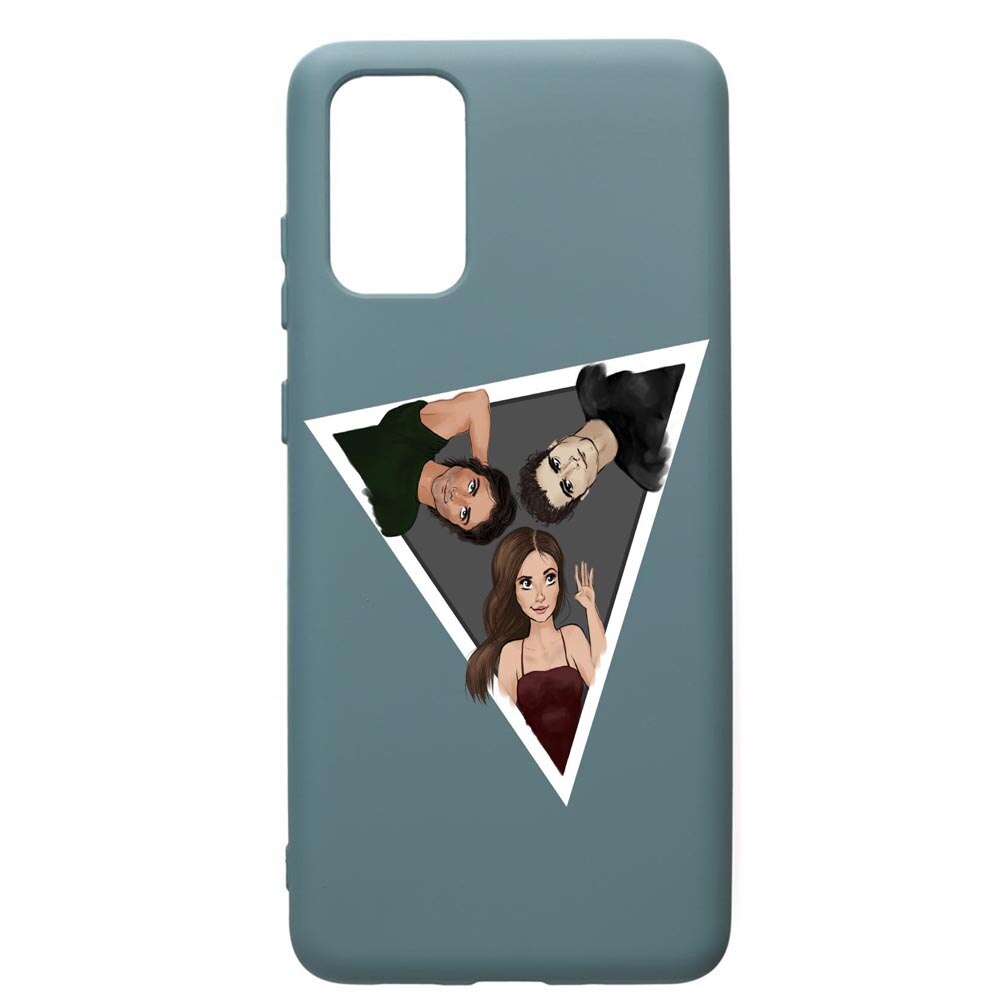 Husa Premium Silicon Compatibila Cu Samsung Galaxy S20 Plus, Vampire Diaries, cu interiorul din material textil, protectie camera, Cornflower, PCF577