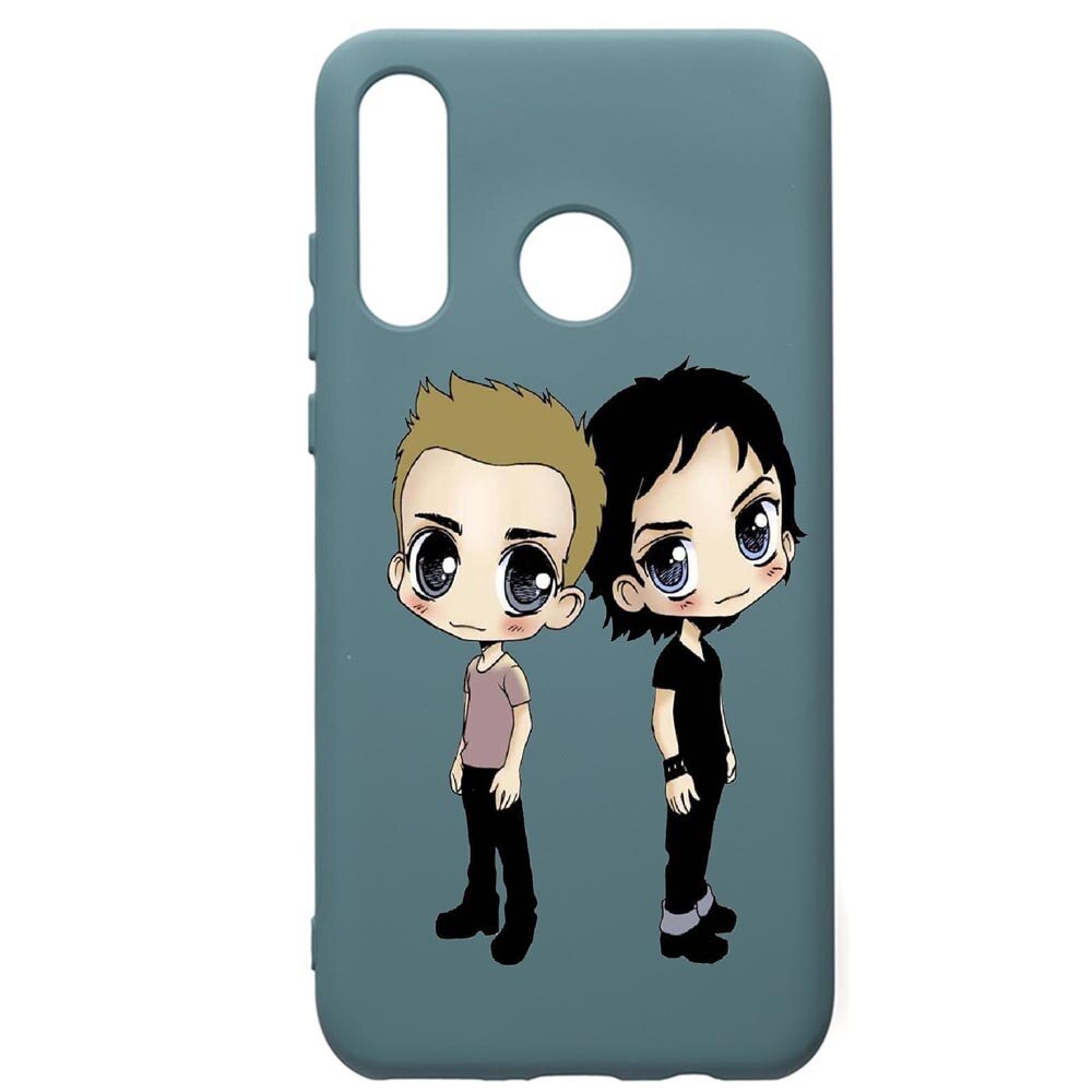 Husa Premium Silicon Compatibila Cu Huawei P30 Lite, Vampire Diaries, cu interiorul din material textil, protectie camera, Cornflower, PCF580