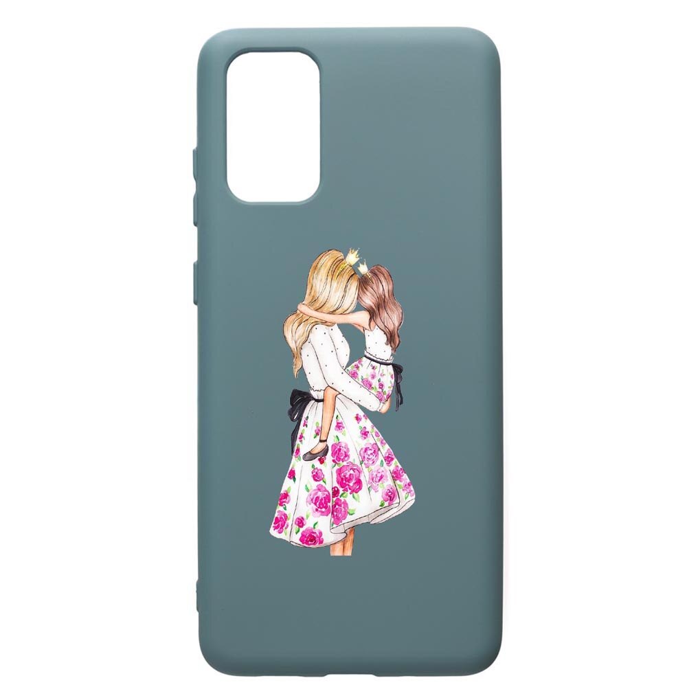 Husa Premium Silicon Compatibila Cu Samsung Galaxy S20 Plus, Mommy's Girl, cu interiorul din material textil, protectie camera, Cornflower, PCF554