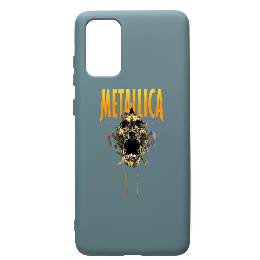 Husa Premium Silicon Compatibila Cu Samsung Galaxy S20 Plus, Metallica, cu interiorul din material textil, protectie camera, Cornflower, PCF542
