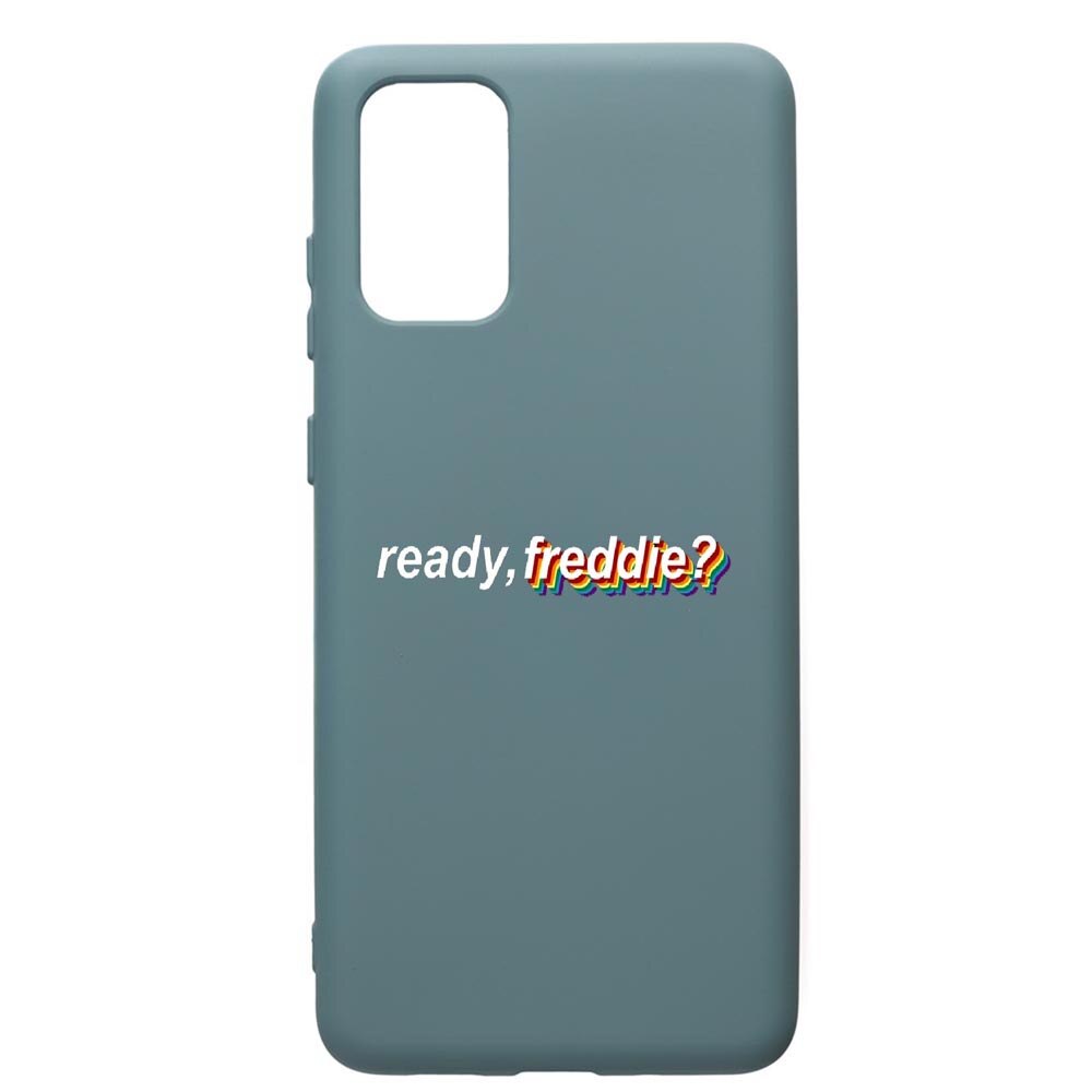 Husa Premium Silicon Compatibila Cu Samsung Galaxy S20 Plus, Freddie, cu interiorul din material textil, protectie camera, Cornflower, PCF550