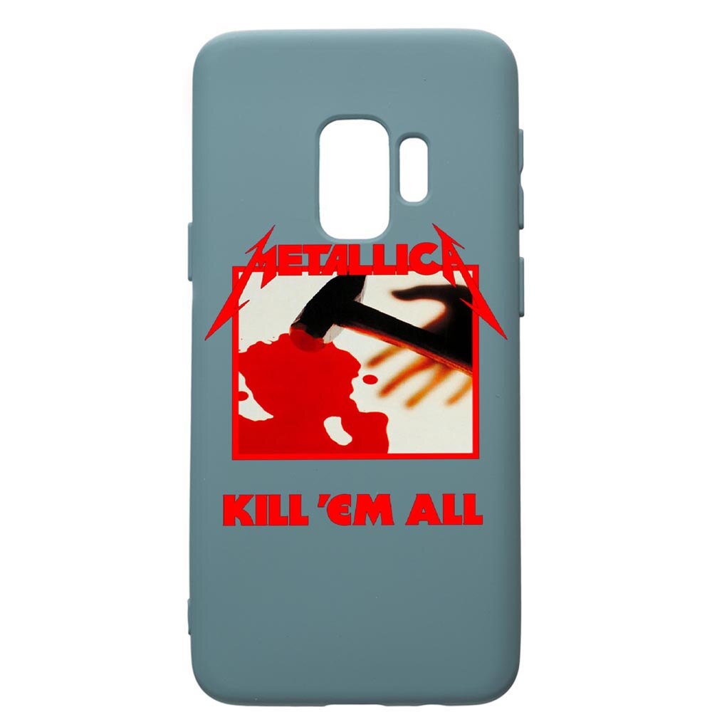 Husa Premium Silicon Compatibila Cu Samsung Galaxy S9, Metallica, cu interiorul din material textil, protectie camera, Cornflower, PCF543