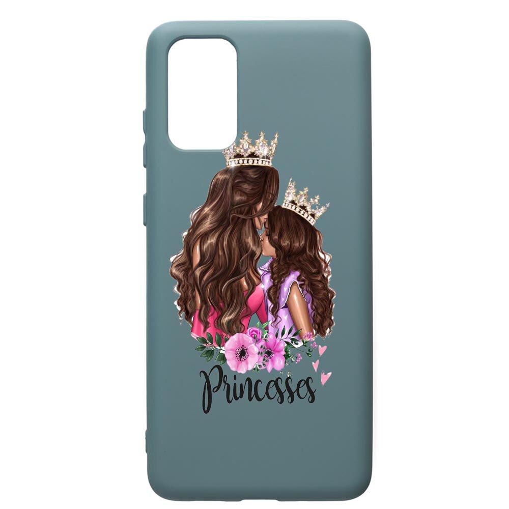 Husa Premium Silicon Compatibila Cu Samsung Galaxy S20 Plus, Princesses, cu interiorul din material textil, protectie camera, Cornflower, PCF552