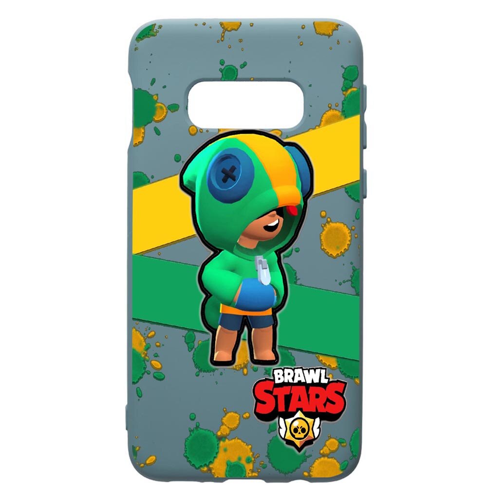 Husa Premium Silicon Compatibila Cu Samsung Galaxy S10, Brawl Stars Leon, cu interiorul din material textil, protectie camera, Cornflower, PCF647