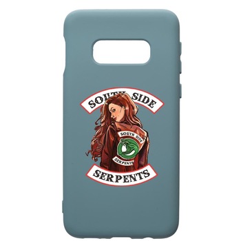 Husa Premium Silicon Compatibila Cu Samsung Galaxy S10E, Riverdale - South Side Serpents, cu interiorul din material textil, protectie camera, Cornflower, PCF606 Husa Premium Silicon Compatibila Cu Samsung Galaxy S10E, Riverdale - South Side Serpents, cu interiorul din material textil, protectie camera, Cornflower, PCF606