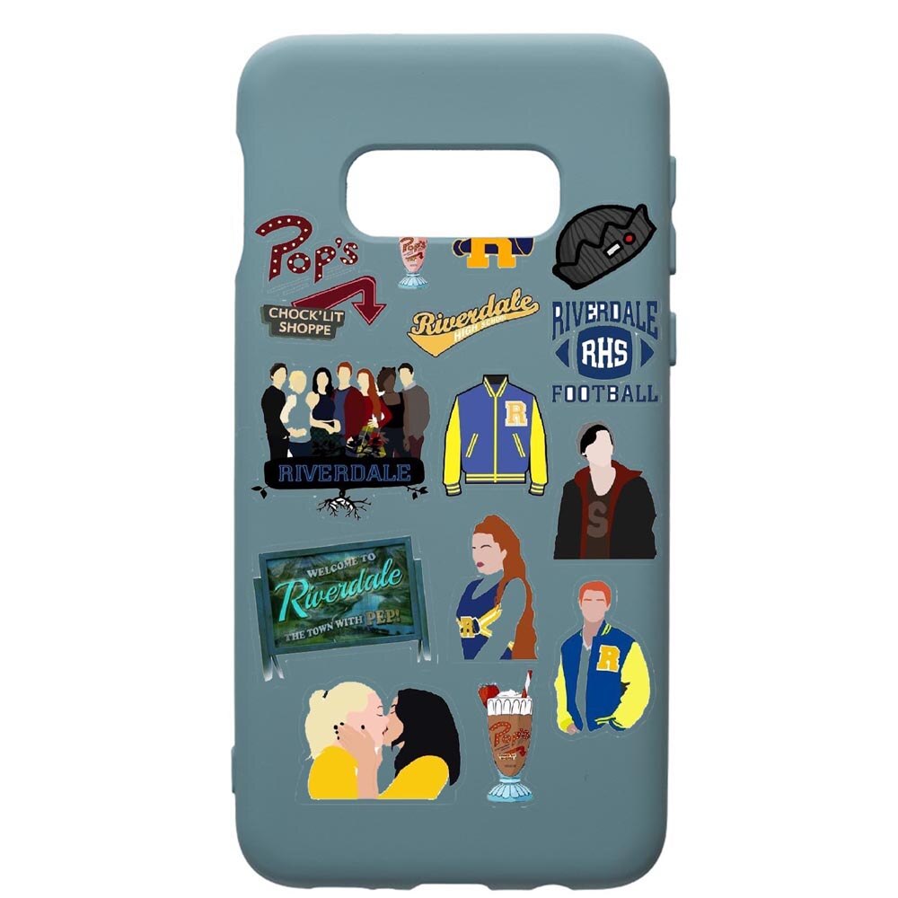 Husa Premium Silicon Compatibila Cu Samsung Galaxy S10, Riverdale, cu interiorul din material textil, protectie camera, Cornflower, PCF608