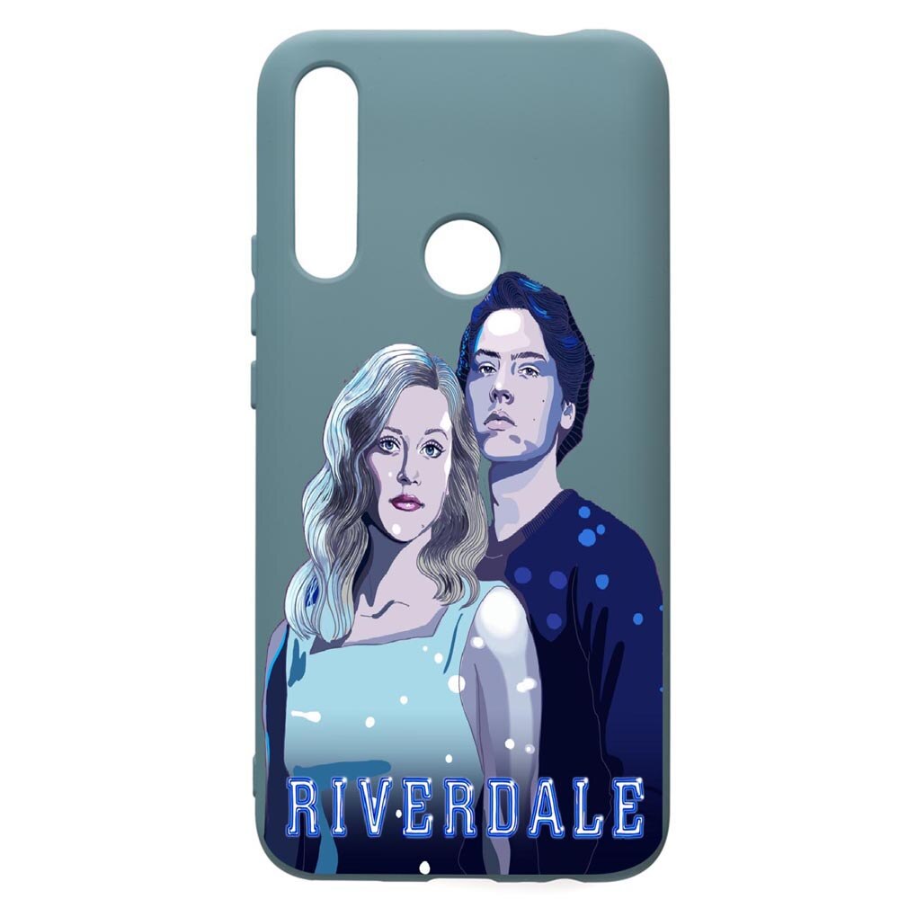 Husa Premium Silicon Compatibila Cu Huawei P Smart Z, Riverdale, cu interiorul din material textil, protectie camera, Cornflower, PCF614