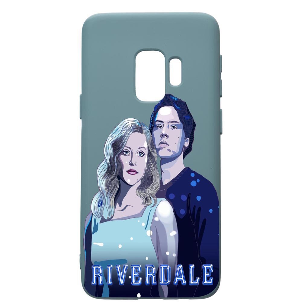 Husa Premium Silicon Compatibila Cu Samsung Galaxy S9, Riverdale, cu interiorul din material textil, protectie camera, Cornflower, PCF614