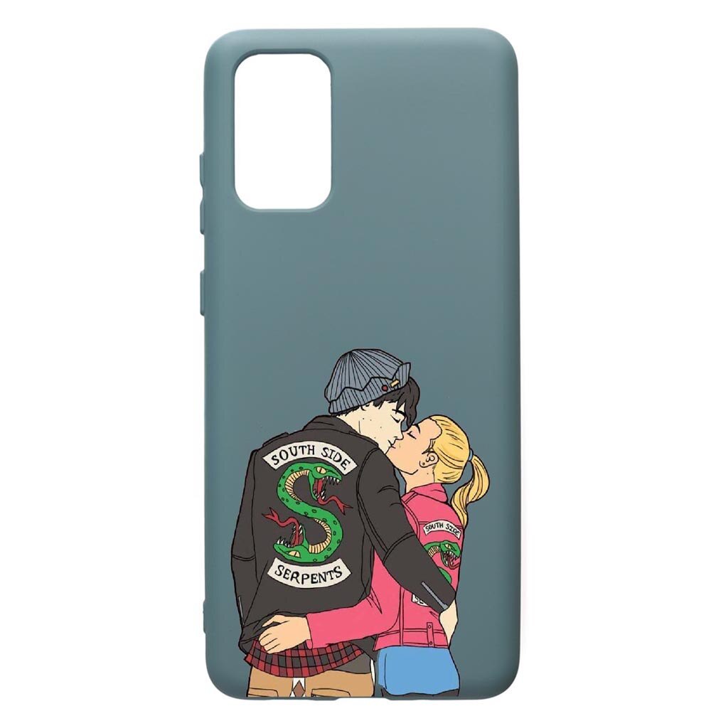 Husa Premium Silicon Compatibila Cu Samsung Galaxy S20 Plus, Riverdale - South Side Serpents, cu interiorul din material textil, protectie camera, Cornflower, PCF618