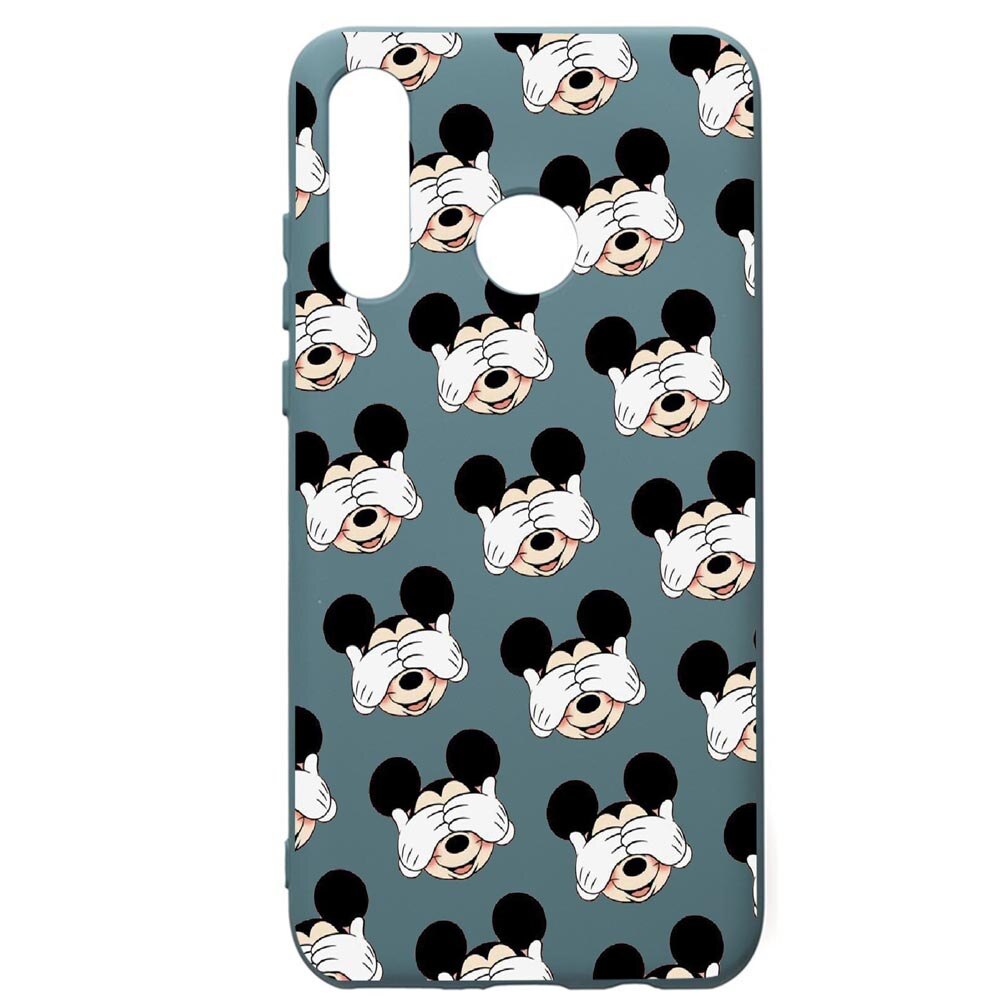 Husa Premium Silicon Compatibila Cu Huawei P30 Lite, Mini Mouse, cu interiorul din material textil, protectie camera, Cornflower, PCF603