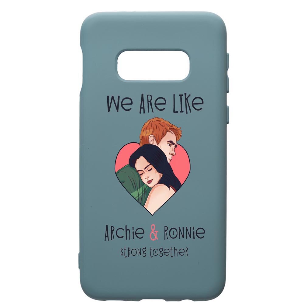 Husa Premium Silicon Compatibila Cu Samsung Galaxy S10E, Riverdale Love, cu interiorul din material textil, protectie camera, Cornflower, PCF624