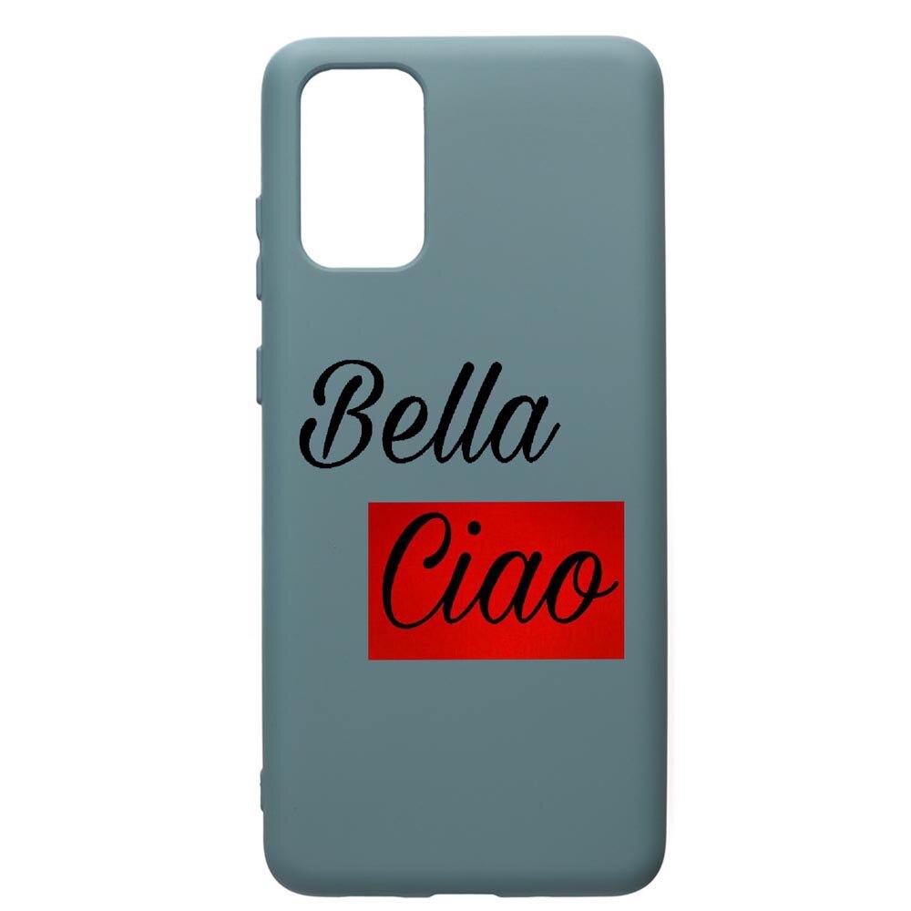 Husa Premium Silicon Compatibila Cu Samsung Galaxy S20 Plus, La Casa De Papel Ciao Bella, cu interiorul din material textil, protectie camera, Cornflower, PCF293